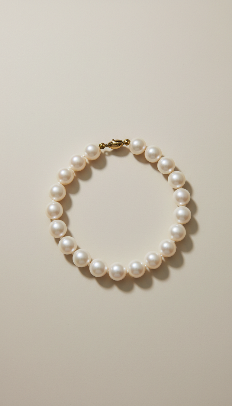 Classic Pearl Bracelet with Clasp