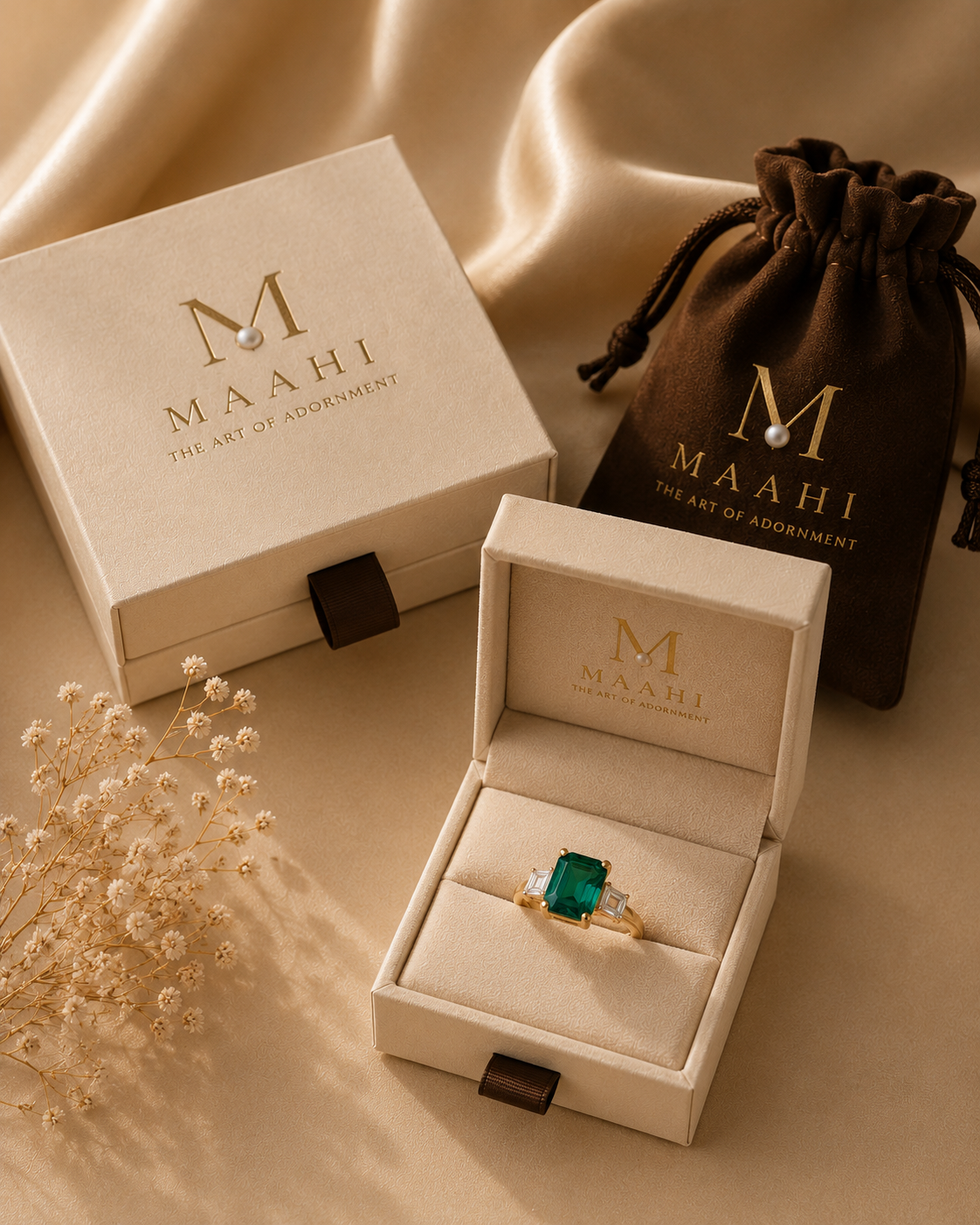 Emerald  Ring - The MAAHI Gemstone Edit