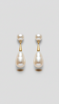 Pearl Drop Earrings with Luster